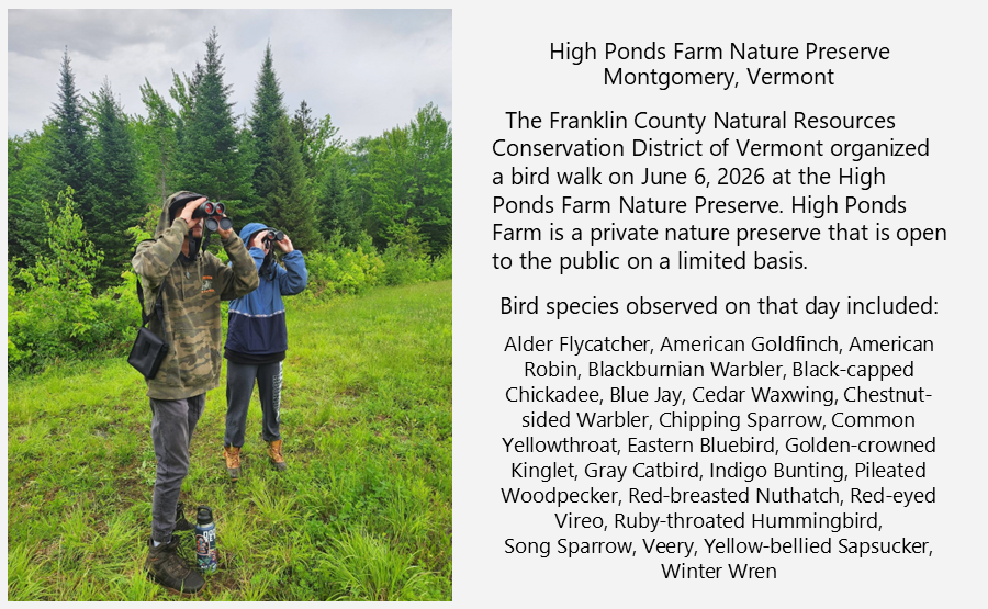 fcnrcd-bird-walk-high-ponds-farm-nature-preserve, montgomery, vermont